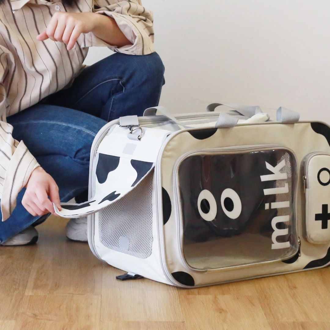 ペット キャリー猫用 2way変形型通気性キャリーバッグ