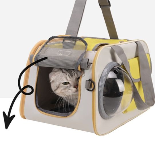 ペット キャリー 猫用宇宙船風アイポートキャリー