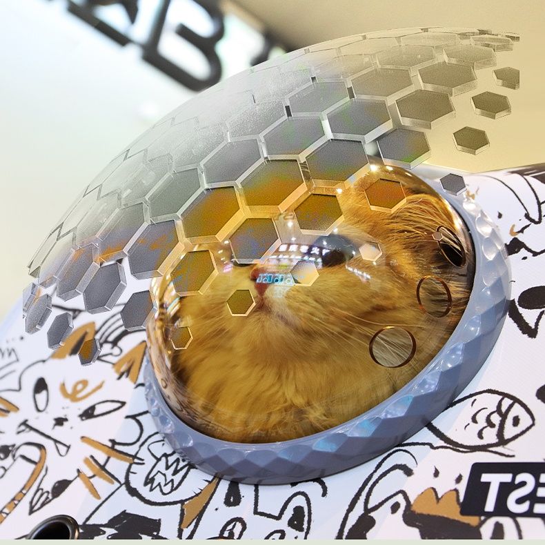 ペット キャリー 猫用宇宙窓付きお出かけキャリー