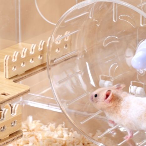 ペット キャリー 透明多階層豪華ハムスター飼育ケージセット