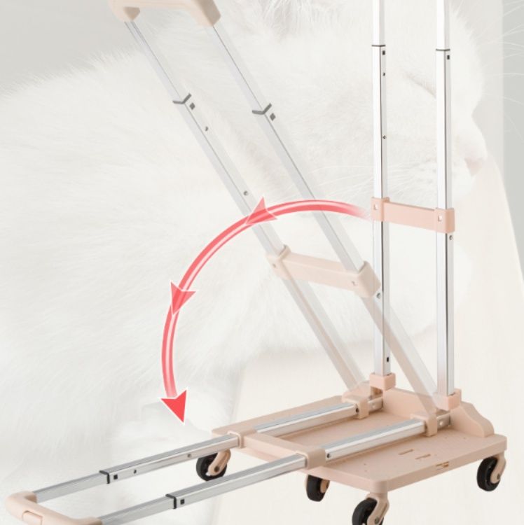 ペット キャリー 多機能折りたたみ式キャスター付き猫用移動鞄