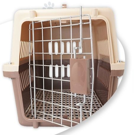 ペット 安心通気窓付き猫用移動キャリー