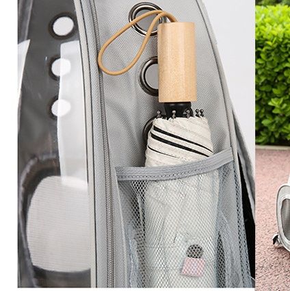 ペット キャリー 透明窓付き拡張型猫用移動かばん