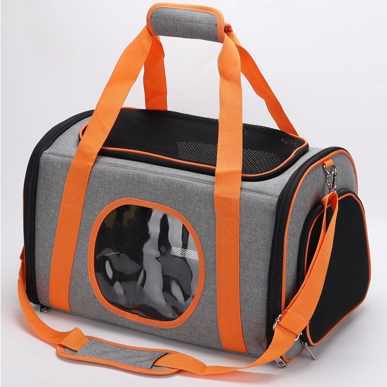 ペットキャリー猫 通気窓付き猫用肩掛けキャリーバッグ