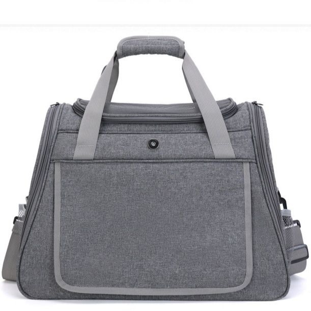 ペット キャリー猫用通気性抜群メッシュ窓付き折りたたみ式ペットキャリー