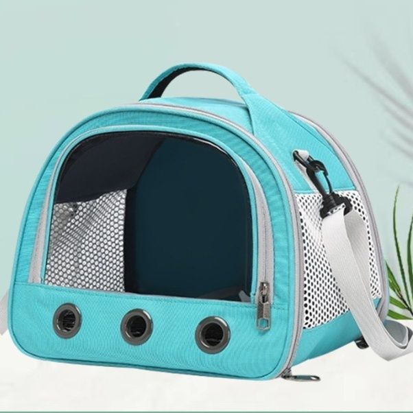 ペットキャリーうさぎ用通気性抜群ドーム型持ち運びバッグ