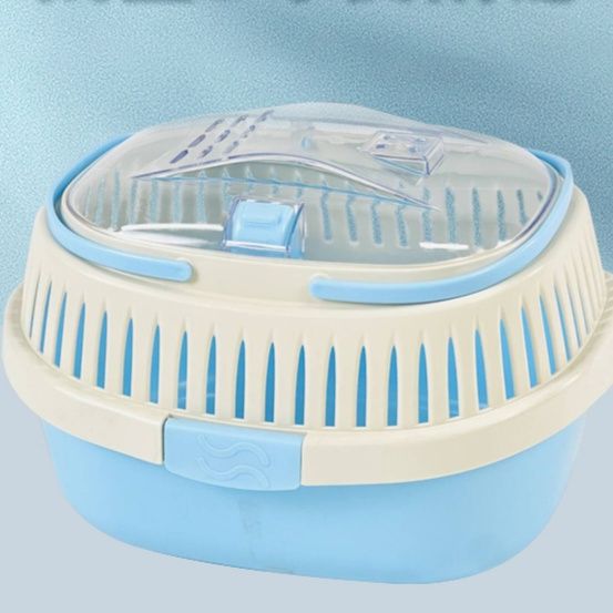 ペットキャリーうさぎ透明天窓付き小動物用通気性携帯キャリーケース