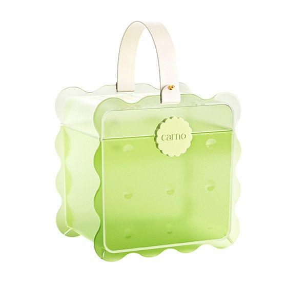 ペット キャリー ハムスター透明ビスケット型ハムスター用持ち運びキャリーケース