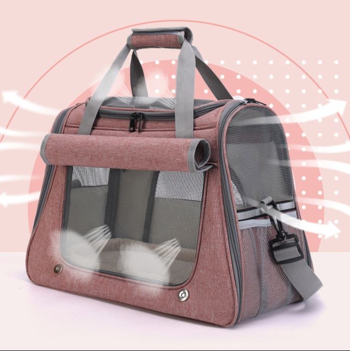 ペット キャリーバッグ 猫用透明窓付き おしゃれ猫キャリー リュック型