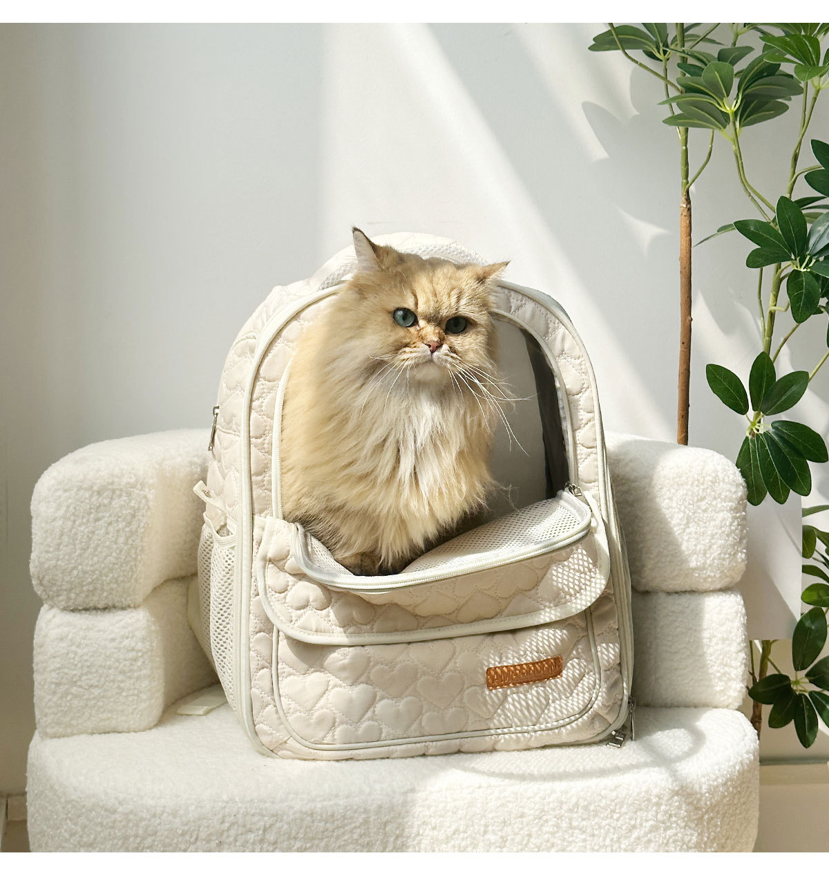 ペット キャリー やさしさ包むリュック型猫バッグ