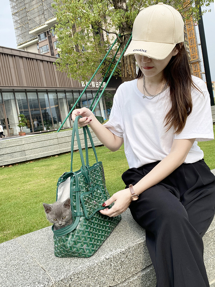 ペット キャリー おしゃれ模様の猫用トートキャリー