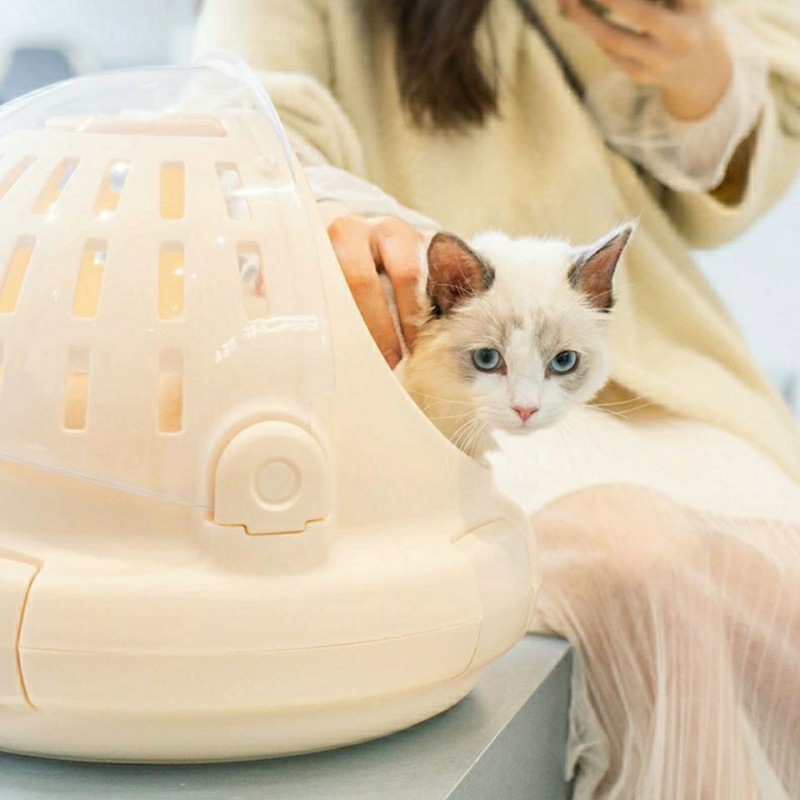 ペット キャリー 猫用宇宙船風ペットカプセルキャリー
