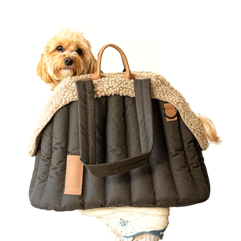 ペット キャリー ふわもこ小型犬用トートキャリー