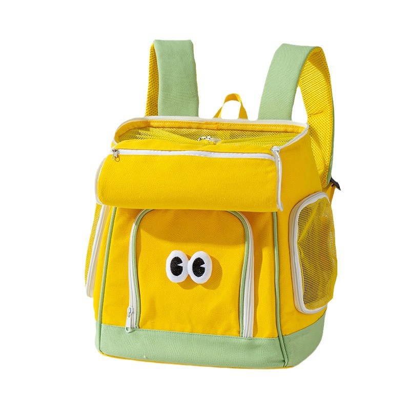 ペット  前抱き式透明窓付きペットキャリーリュック