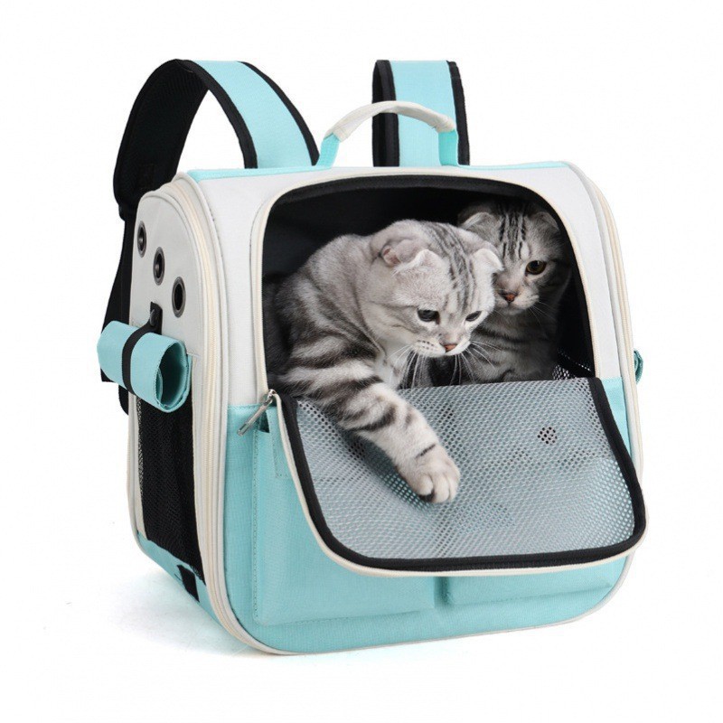 ペット キャリーバッグ 猫用 おでかけ快適メッシュリュックキャリー