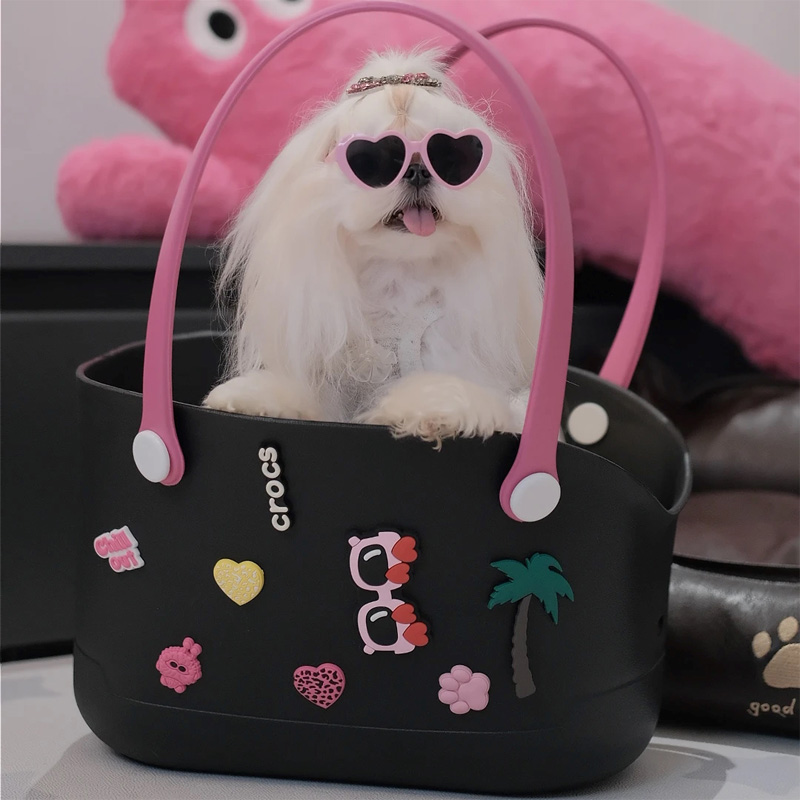 ペット キャリー 犬用デコレーション付きバッグ型ペットキャリー