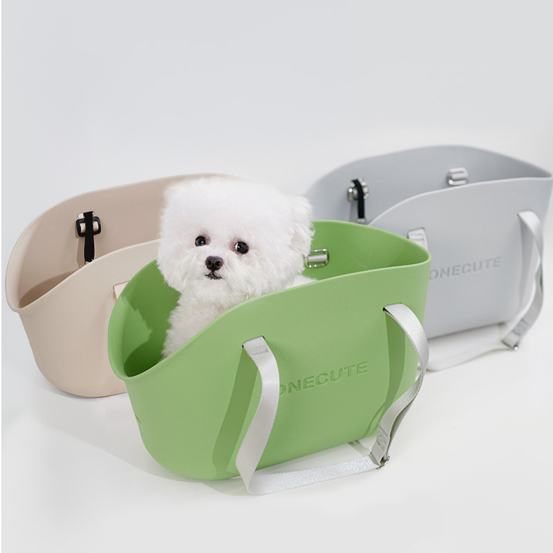 ペット キャリー 小型犬用シリコン製持ち運びキャリーバッグ