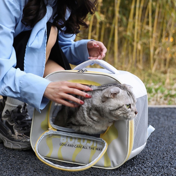 ペット キャリー 猫用宇宙船風ペットリュック