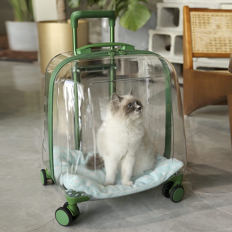 ペット キャリーバッグ 猫用クリアドーム キャリー スーツケース