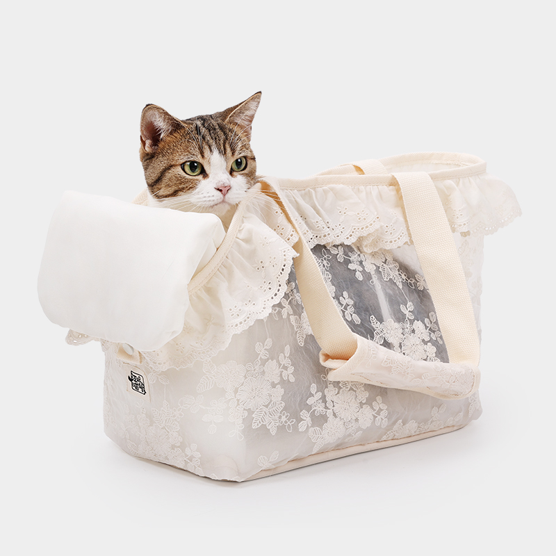 ペット キャリー 猫用レース調フリルお姫様キャリー