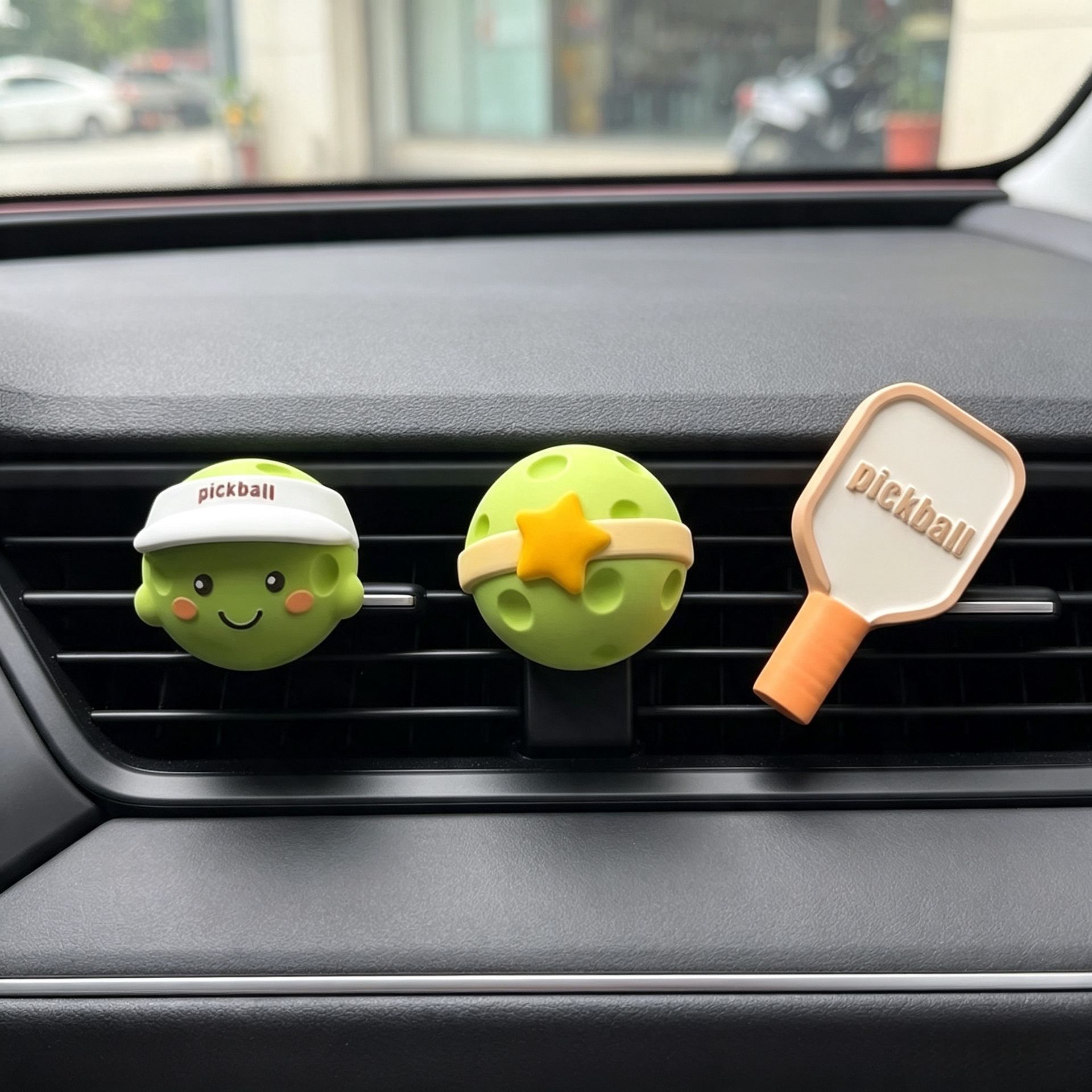 ピックルボール車用芳香剤クリップ3点セット
