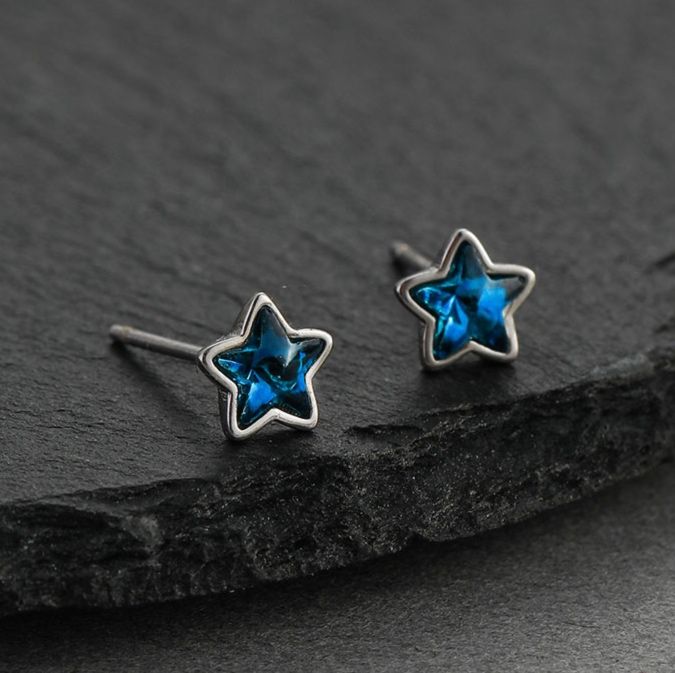 ピアスメンズ 星空輝き スタッドピアス
