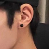 ピアスメンズ 六角形 ミニマル スタッドピアス