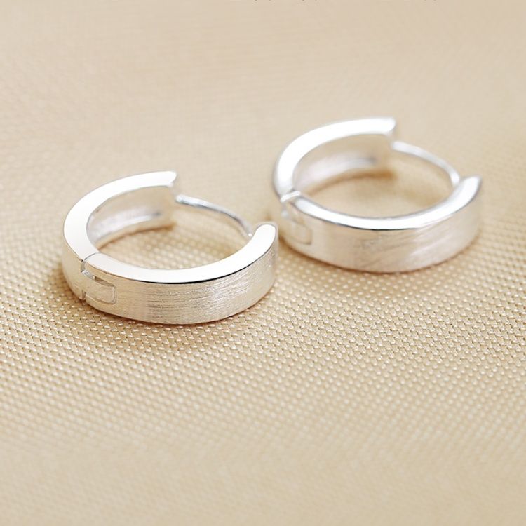 ピアスメンズ シンプル輪ピアス