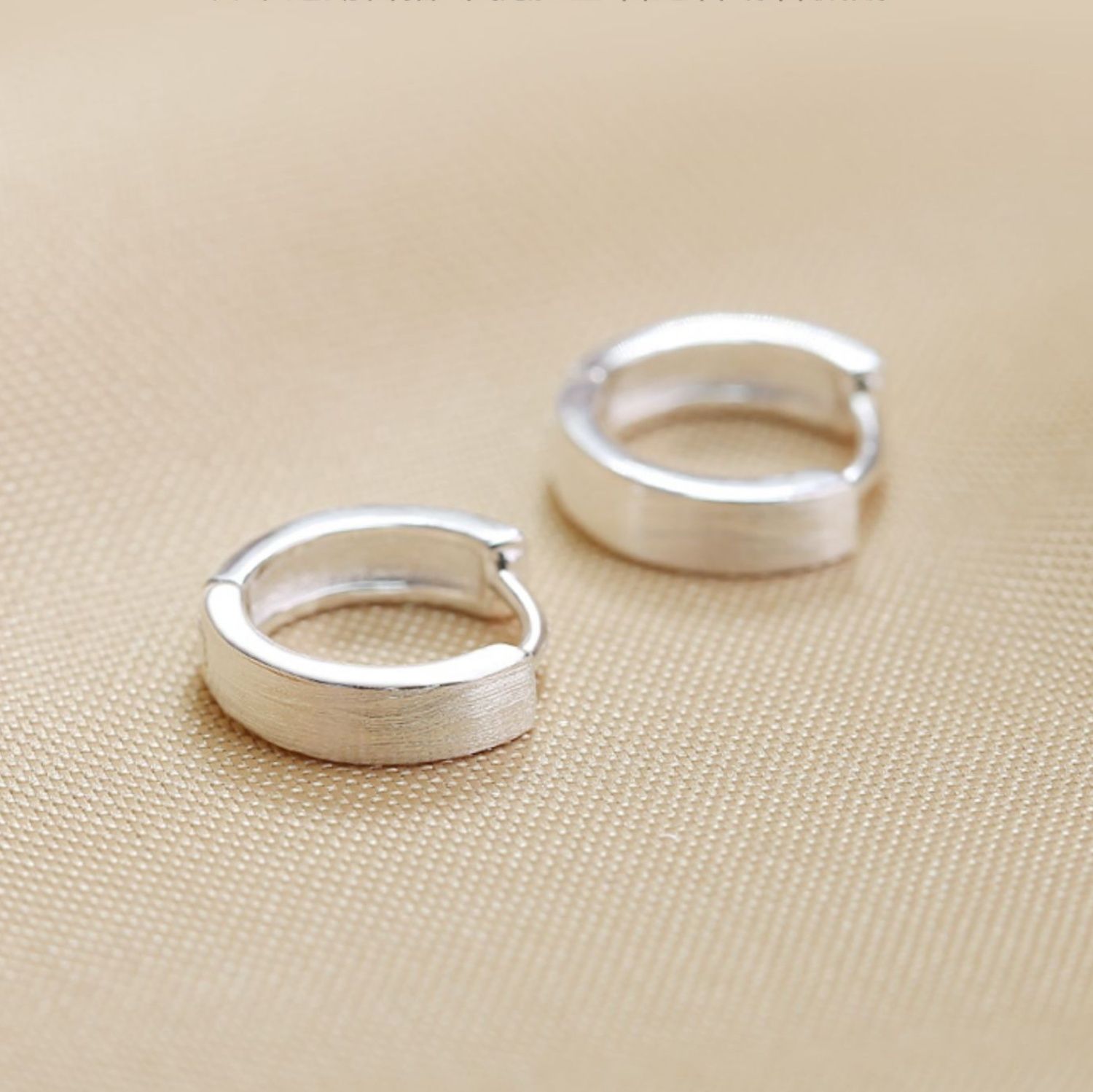 ピアスメンズ シンプル輪ピアス