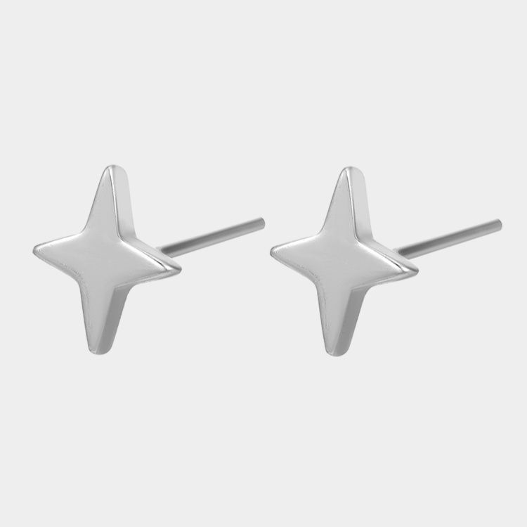 ピアスメンズ 四芒星ピアス