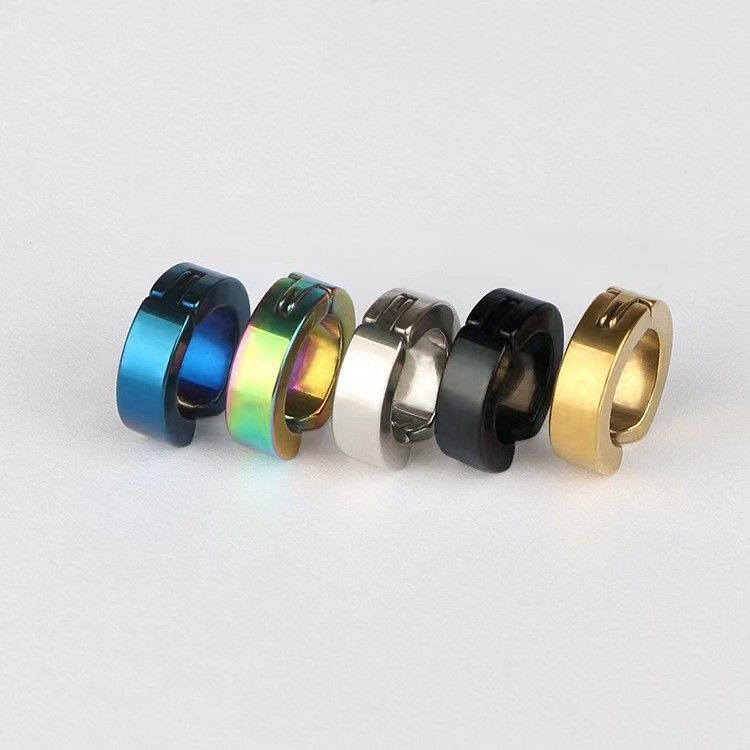 ピアスメンズ シンプル輪型ピアス イヤリング