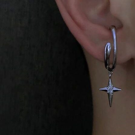 ピアスメンズ シルバー 星型 ピアス メンズ ユニセックス アクセサリー