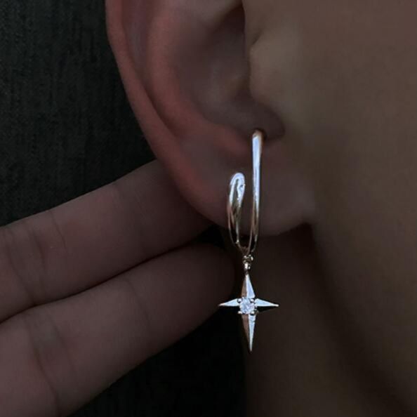ピアスメンズ シルバー 星型 ピアス メンズ ユニセックス アクセサリー
