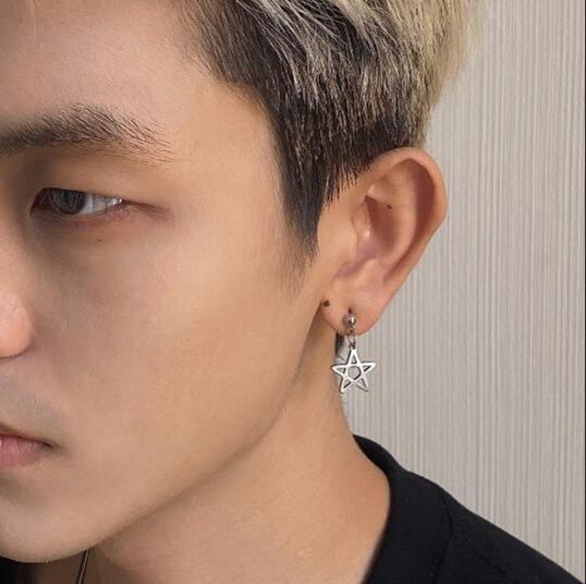 ピアスメンズ シルバー 星型 ピアス ユニセックス カップル向け アクセサリー