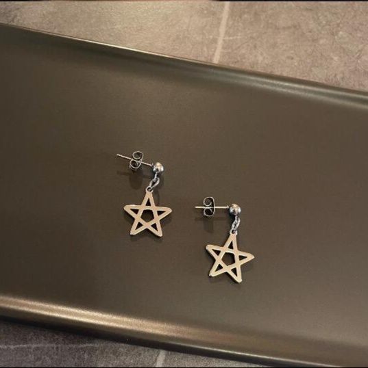 ピアスメンズ シルバー 星型 ピアス ユニセックス カップル向け アクセサリー