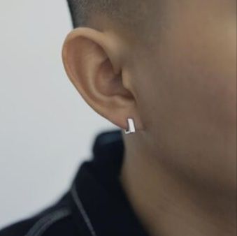 ピアスメンズ メンズ シルバー ミニマル スティック ピアス