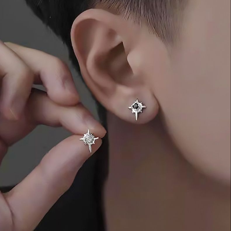 ピアスメンズ 星光きらめきスタッズピアス