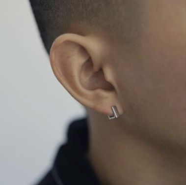 ピアスメンズ メンズ シルバー ミニマル スティック ピアス