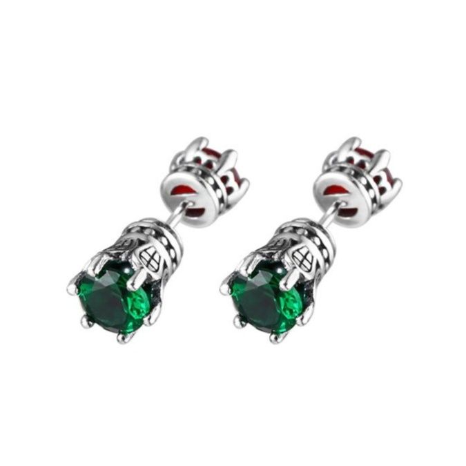 メンズピアス クラウン 宝石 ピアス