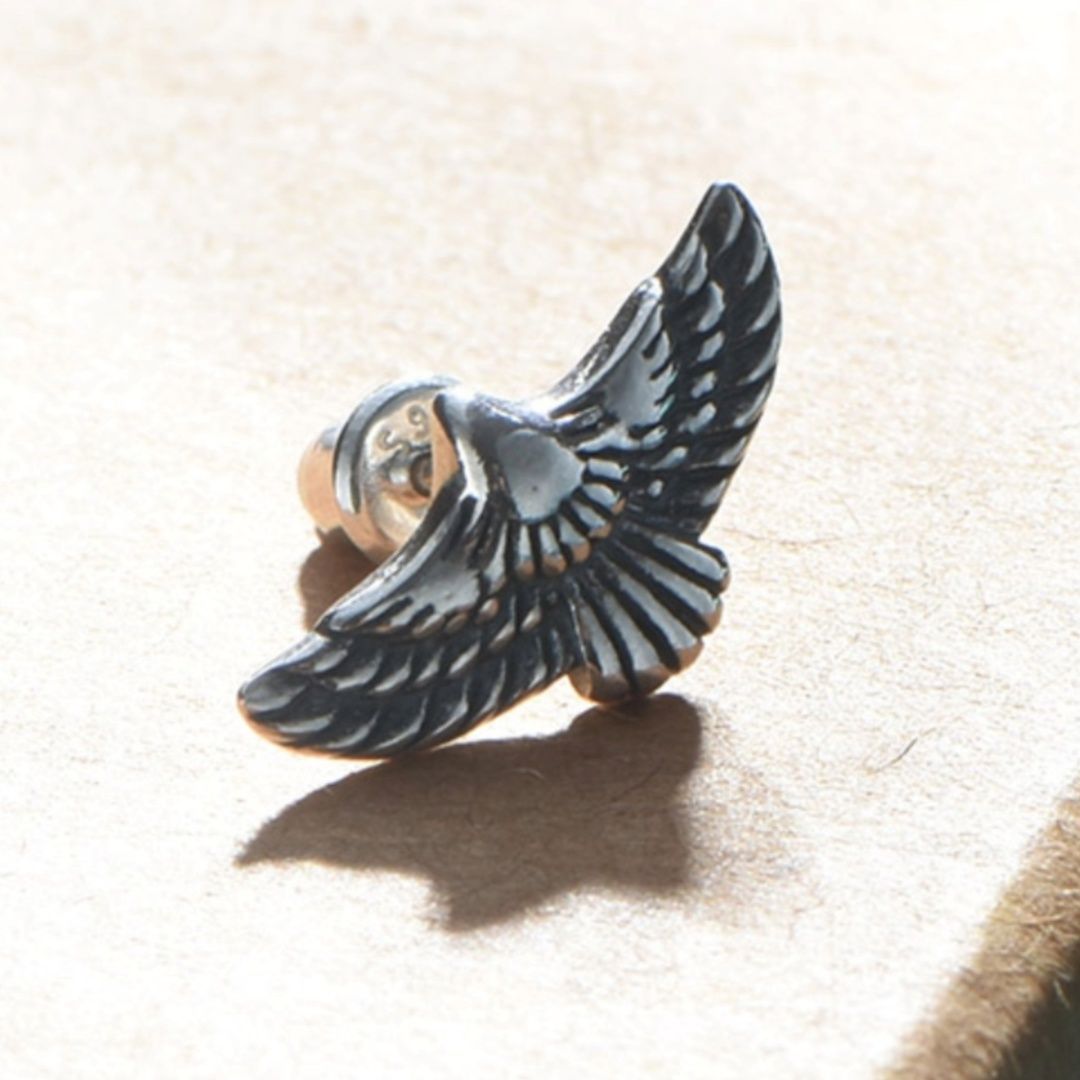 メンズピアス 空翼スタッドピアス