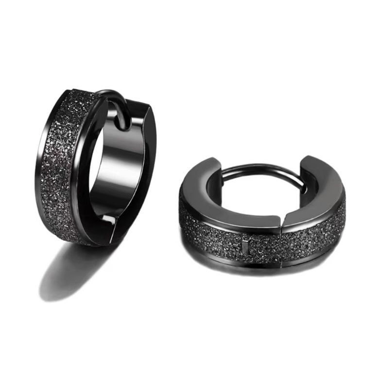 メンズピアス きらめきフープピアス 両耳用