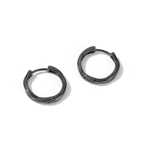 メンズピアス シンプル曲線フープピアス