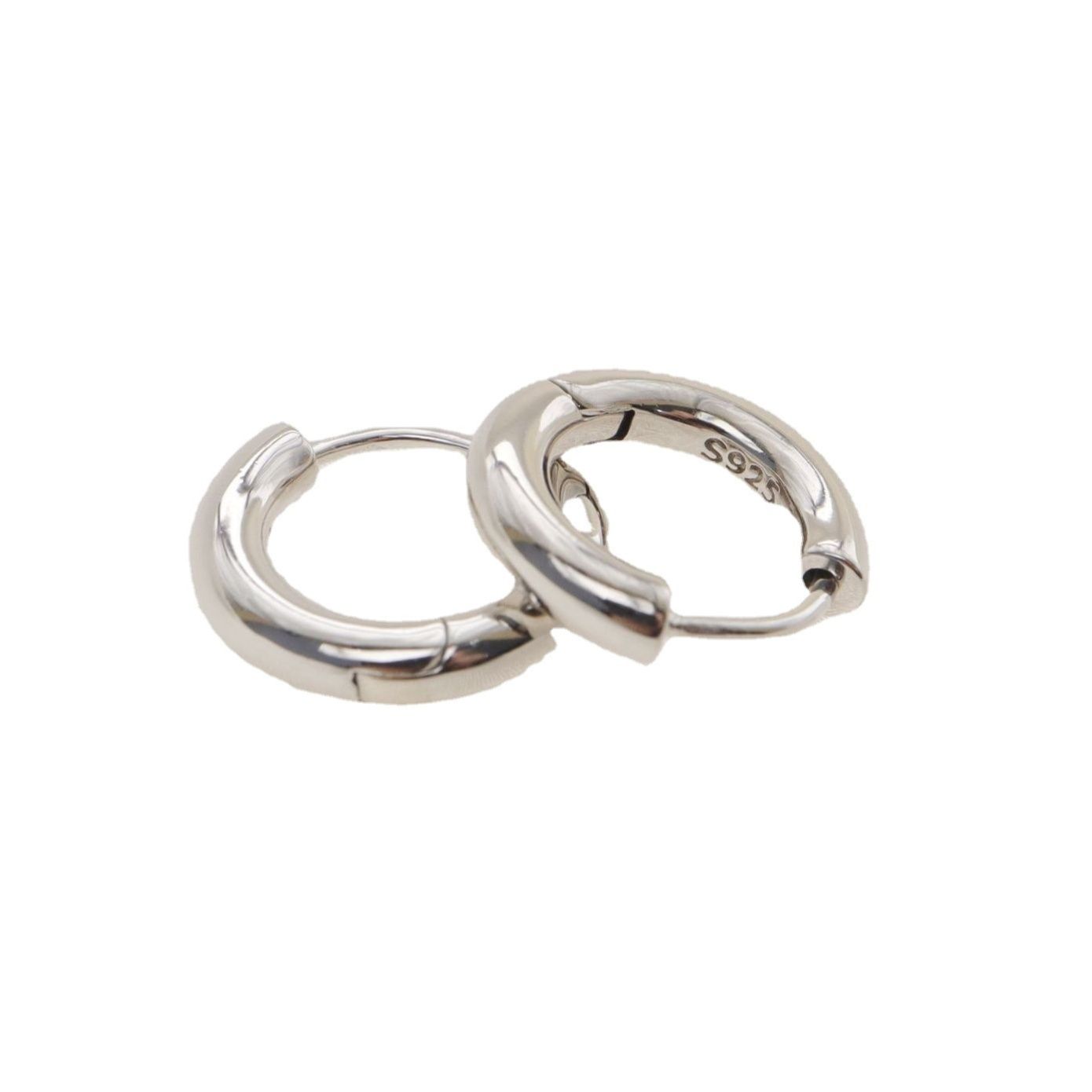 ピアスメンズ シンプル輪型フープピアス