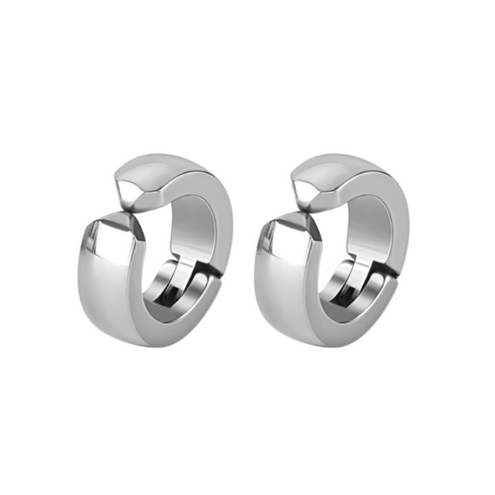 メンズピアス シンプル輪型フープピアス