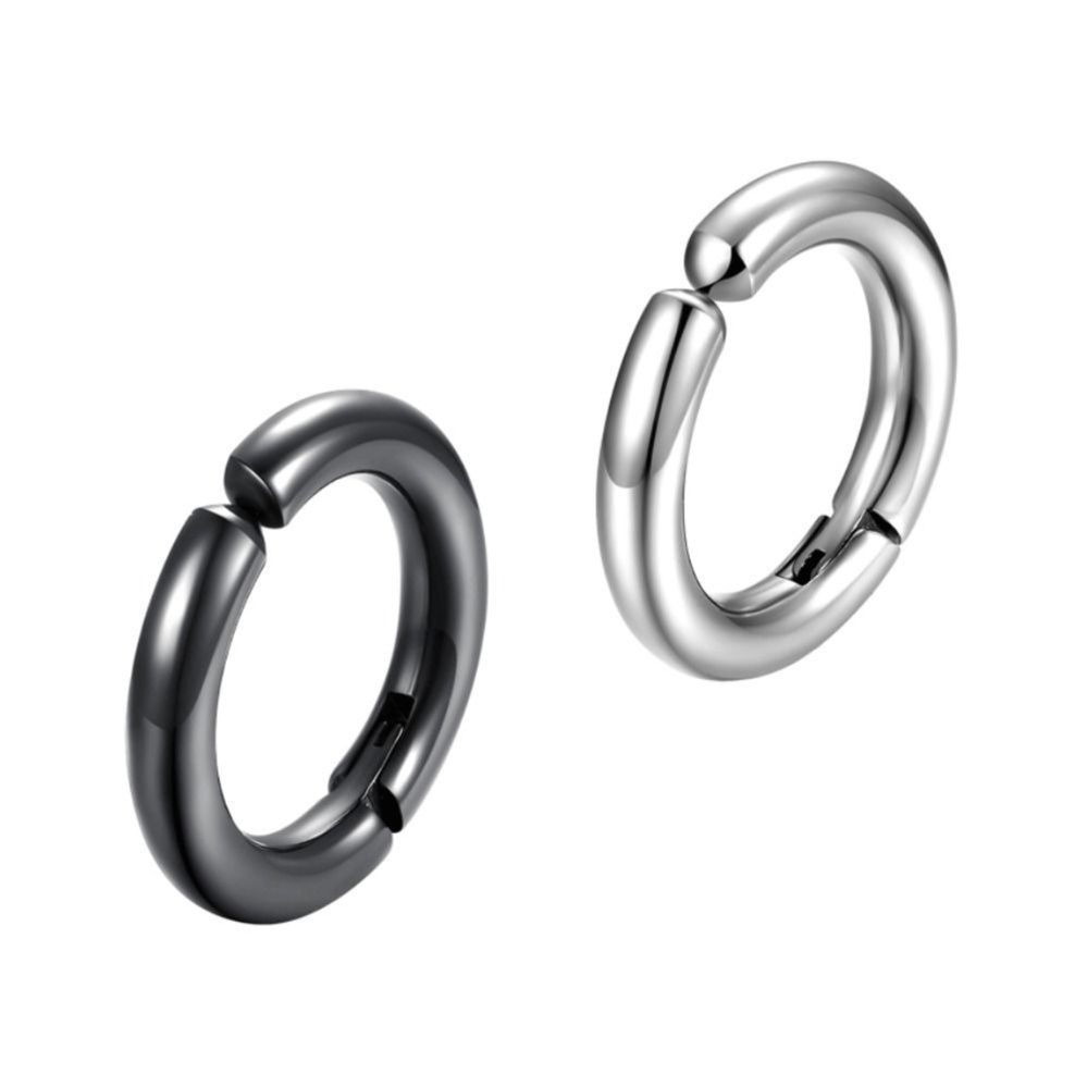 ピアスメンズ イヤーカフ シンプル二重装飾イヤーカフセット