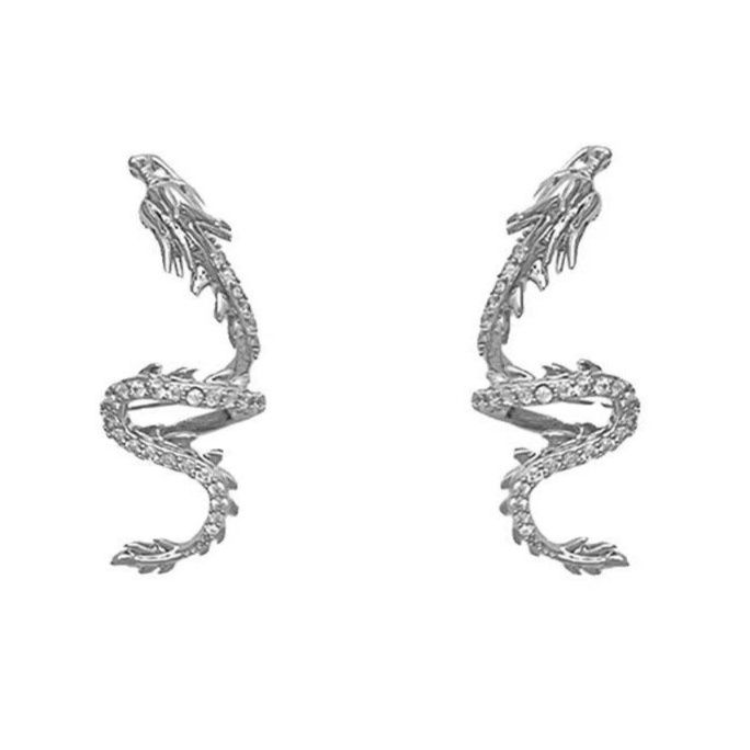 メンズピアス イヤーカフ 竜の息吹 ドラゴンデザインイヤーカフ