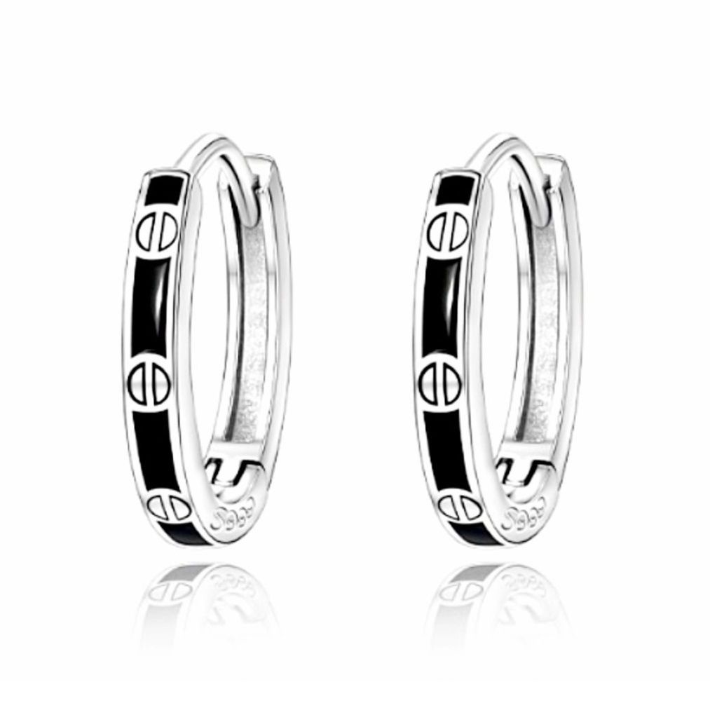 メンズピアス リングピアス シンプル輝き 細身ピアス