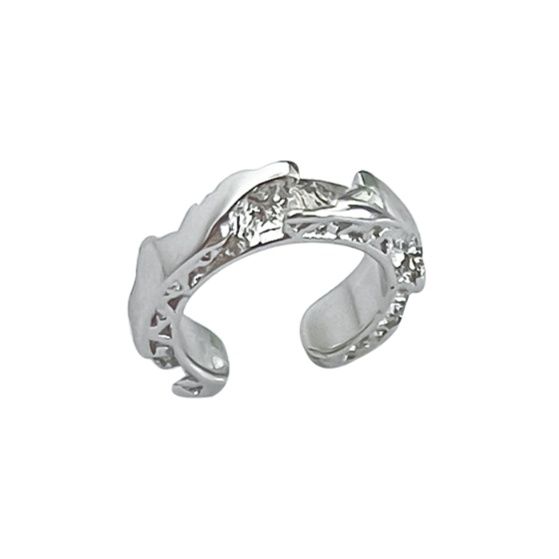 ピアスメンズ イヤーカフ 溶解風デザイン イヤーカフ