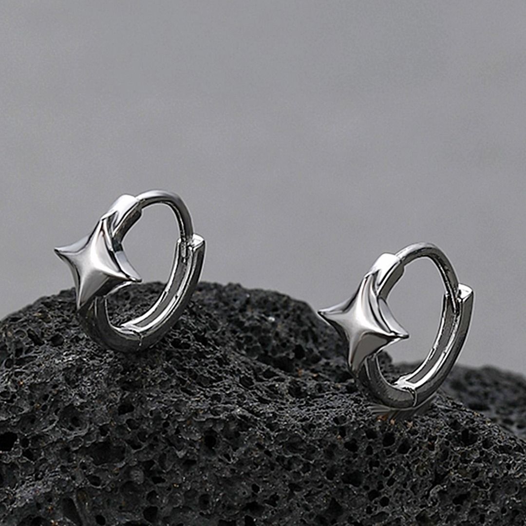 ピアスメンズ ピアスメンズ 星光輝く極小スタッドピアス