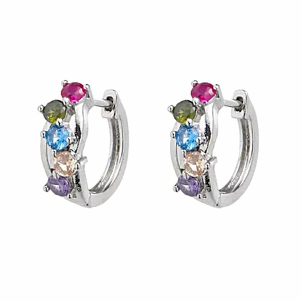 メンズピアス メンズピアス 宝石輝きフープピアス